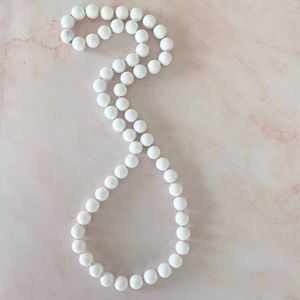 Vintage White Beaded Necklace